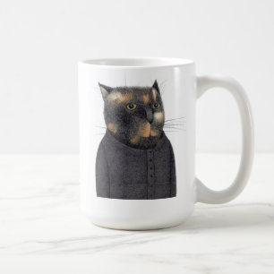 LADYS MAID CAT Tall White Tasse