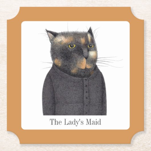 LADY'S MAID CAT Ticket Paper Untersetzer + Text (Vorderseite)