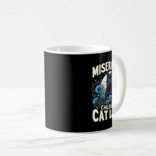 Ladys Miserable Chilless Cat Lady Us Election Da Kaffeetasse (VorderseiteRechts)