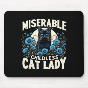 Ladys Miserable Chilless Cat Lady Us Election Da Mousepad