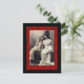 Ladys mit Viktorianischem Haarbild Postkarte (Stehend Vorderseite)