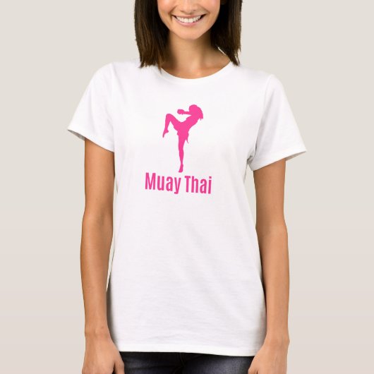 Ladys, Muay Thai Themed, Ladys Thai Fighting T-Shi T-Shirt (Vorderseite)