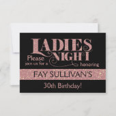 Ladys Nacht Einladungs-Design Einladung (Vorderseite)