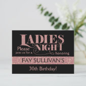 Ladys Nacht Einladungs-Design Einladung (Stehend Vorderseite)