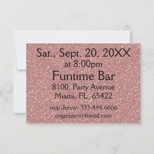 Ladys Nacht Einladungs-Design Einladung (Rückseite)