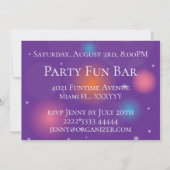 Ladys Nacht glamouröses Design Einladung (Rückseite)