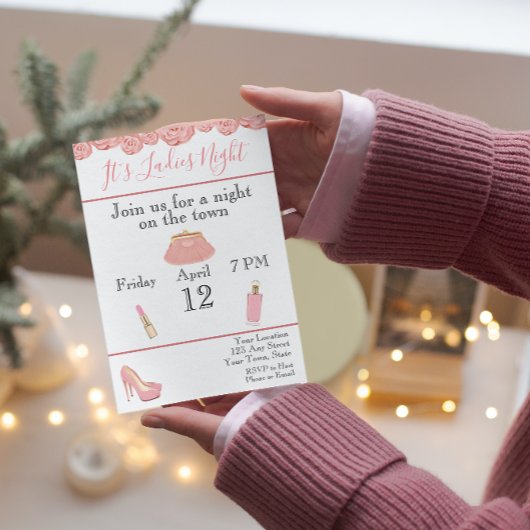 Ladys Night Bachelorette Einladung