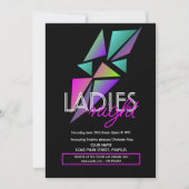 Ladys Night Club Bar Fraktal Flyer Einladung (Vorderseite)