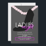 Ladys Night Club Bar Heel Pearls Flyer Einladung<br><div class="desc">Club Flyer für Werbeveranstaltungen</div>