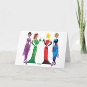 Ladys Night Grußkarte Karte (Rückseite)