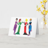 Ladys Night Grußkarte Karte (Gelbe Blume)