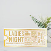 Ladys Night Invitation-Customize es! Einladung (Stehend Vorderseite)