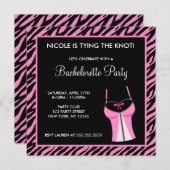 Ladys Night Junggeselinnen-Abschied Einladung (Vorne/Hinten)