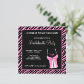 Ladys Night Junggeselinnen-Abschied Einladung (Stehend Vorderseite)