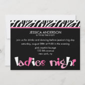 Ladys Night Junggeselinnen-Abschied Einladungen (Vorderseite)