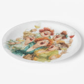 Ladys Night Laghter Pappteller (Schrägansicht)