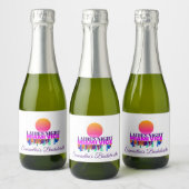 Ladys Night Mini Sparkling Weinflaschen Etiketten (Flaschen)