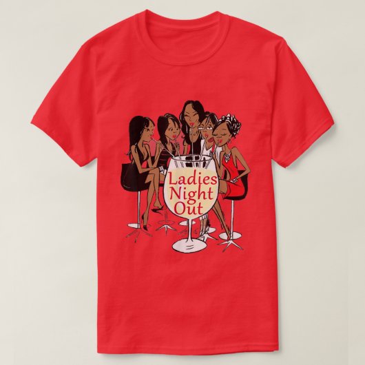 Ladys Night Out Black Girls Grafik T-Shirt (Design vorne)