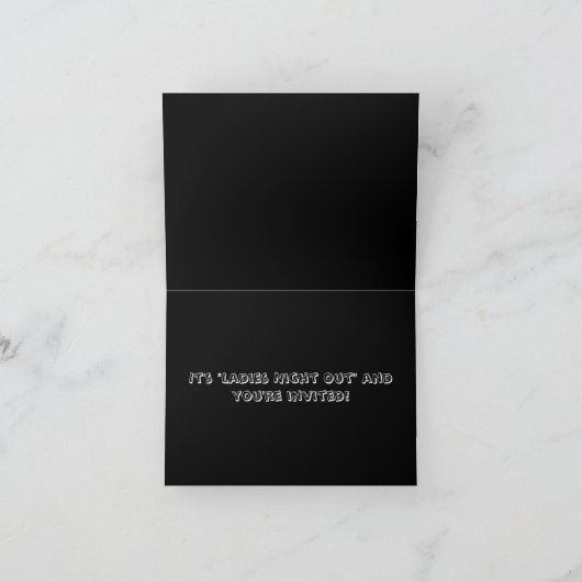 Ladys Night Out Einladung (Innenseite)