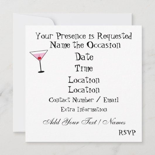 Ladys Night Out - Einladung des SRF (Rückseite)