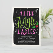 Ladys Night Out Holiday Einladung (Stehend Vorderseite)