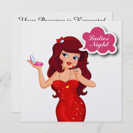 Ladys Night Out - SRF Einladung (Vorne/Hinten)