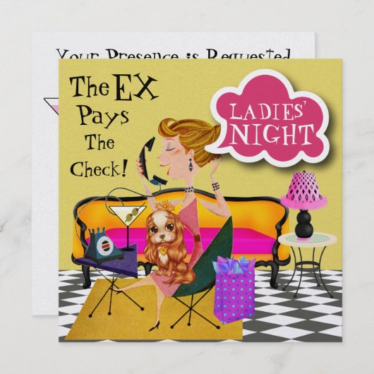 Ladys Night Out - SRF Einladung (Vorne/Hinten)