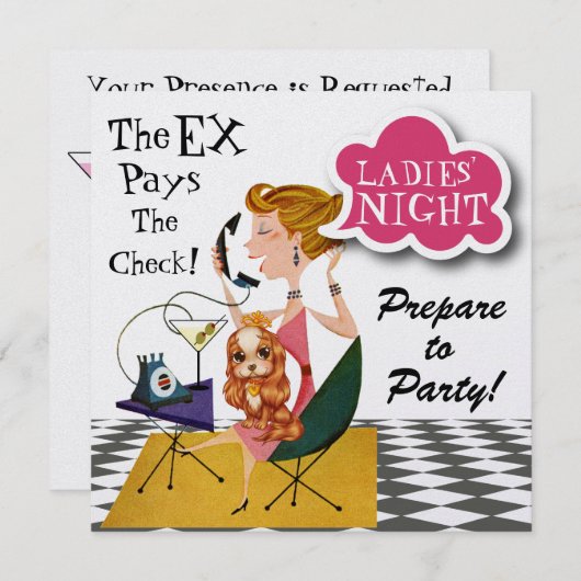 Ladys Night Out - SRF Einladung (Vorne/Hinten)