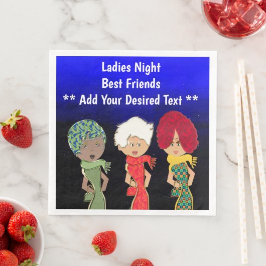 Ladys Night Paper Napkins Serviette (Beispiel)