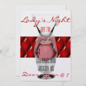 Lady's Night Party Flyer Einladung (Vorne/Hinten)