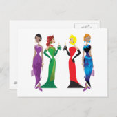 Ladys Night Postcard Postkarte (Vorne/Hinten)