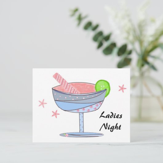 Ladys Night Postkarte (Stehend Vorderseite)