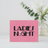 Ladys Night Postkarte (Stehend Vorderseite)