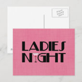 Ladys Night Postkarte (Vorne/Hinten)