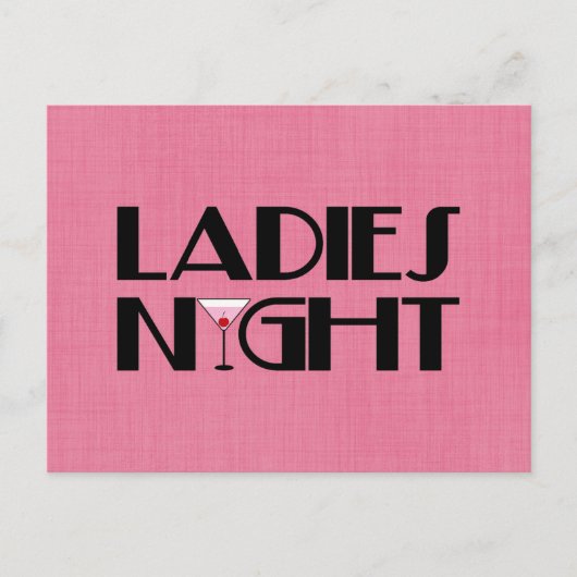 Ladys Night Postkarte (Vorderseite)