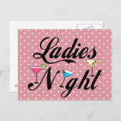 Ladys Night Postkarte (Vorne/Hinten)