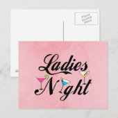 Ladys Night Postkarte (Vorne/Hinten)