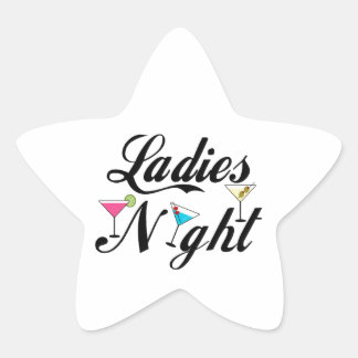 Ladys Night Stern-Aufkleber
