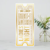 Ladys Night - vollständig anpassbare Einladung (Stehend Vorderseite)