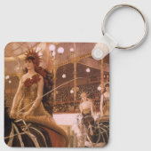 Ladys of the Cars (alias Circus) von James Tissot Schlüsselanhänger (Rückseite)