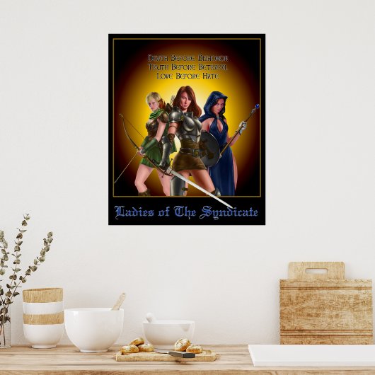 Ladys of the Syndicate #8 Poster (Küche)