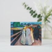 Ladys on Bridge | Edvard Munch | Postkarte (Stehend Vorderseite)