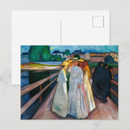 Ladys on Bridge | Edvard Munch | Postkarte