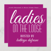 Ladys on Loose Personalisiert Einladung (Vorne/Hinten)