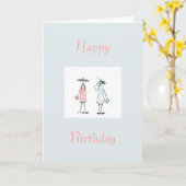 Ladys out to Lunch Happy Birthday Card Karte (Gelbe Blume)