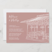 Ladys Pavilion Central Park New York Wedding Einladung (Vorderseite)