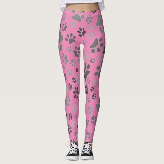 Ladys Paw Print Leggings (Vorderseite)
