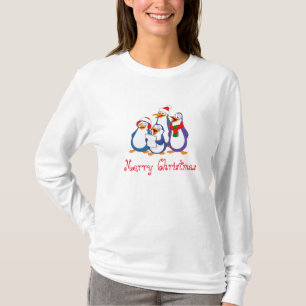 Ladys Penguins Frohe Weihnachts-Shirt T-Shirt