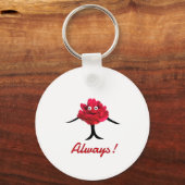 Ladys peonies schlüsselanhänger (Rückseite)