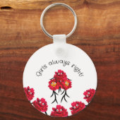 Ladys peonies schlüsselanhänger (Vorderseite)